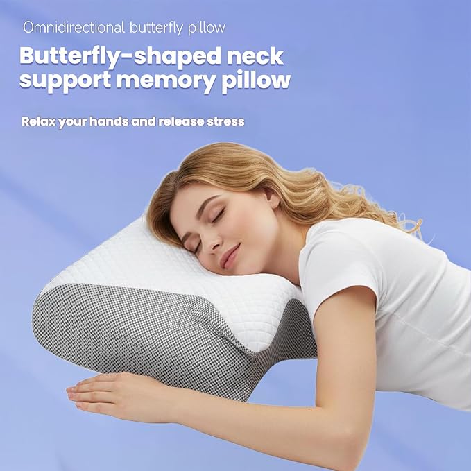 Sleep Apnea Pillow Pillows for Side Sleepers, Ergonomic Pillow, Breathable and Not Stuffy, Made Memory Foam, for Neck Support, for Side, Back, Stomach Sleepers