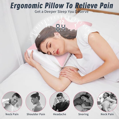 Memory Foam Ergonomic Pillows Orthopedic Pillow for Side Sleepers Sleeper Neck Pain Bed Back Cervical Shoulder Ergonomic