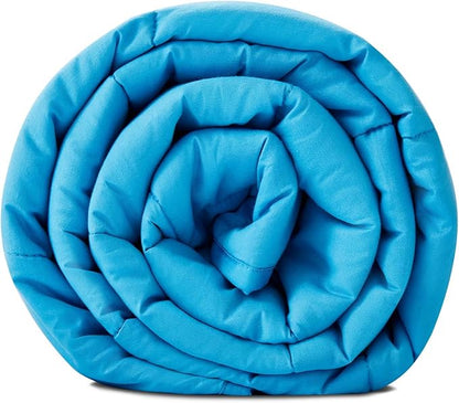 TONGDADA Kids Weighted Blanket | 40''x60'',7lbs | for Child Between 55-80 lbs | Premium Cotton Material with Glass Beads | Teal