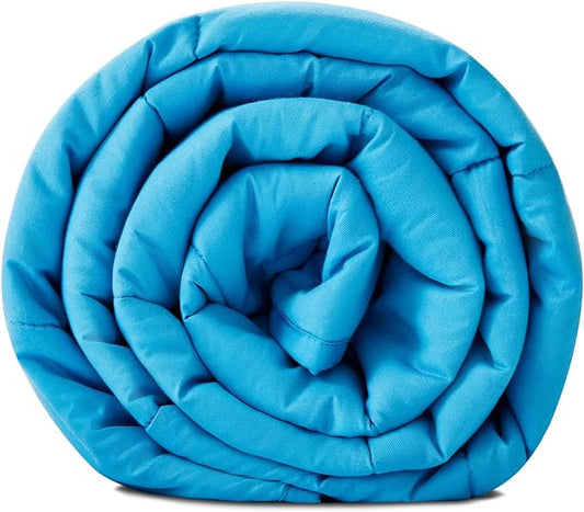 TONGDADA Kids Weighted Blanket | 40''x60'',5lbs | for Child Between 40-62 lbs | Premium Cotton Material with Glass Beads | Teal