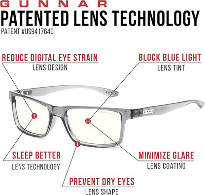 GUNNAR - Blue Light Reading Glasses - Blocks 65% Blue Light - Vertex