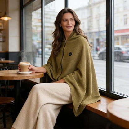 Heated Shawl, with Smart Temperature Control, 150x80cm, Electric Heated Wrap, Winter Warming Blanket, 3-Level Temperature Control, for Women Car Camping Hiking Bed Home Travel Cold Weather Indoor Use