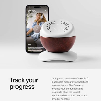 Core Meditation Trainer: Meditation Device for Relaxation, Stress Relief, and Anxiety Relief with Built in Mental Health Wellness App (Premium)
