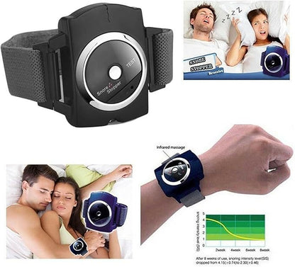Electric Sleep Anti-Snore Wristband, Output Intensity 180 UA, Working Time 8 H, Comfortable and Breathable, for Office, Airplanes, Cars, and Trains