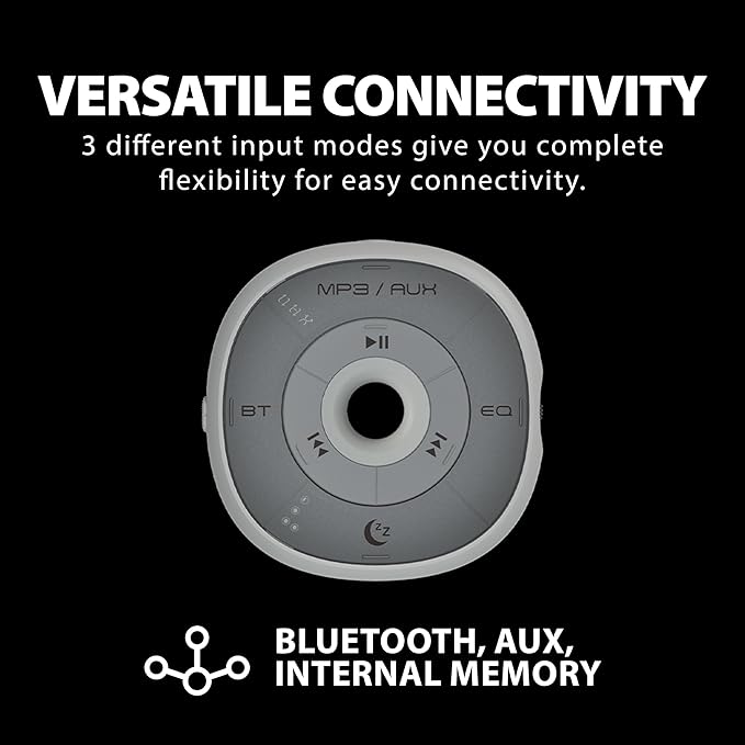 Avantree Slumber - Pillow Speaker for Sleeping, Private Audio with Built-in White Noise, Bluetooth & AUX Support, Volume Control, Sleep Timer, Charge Free for Home Use, Sleep Aids Headphones