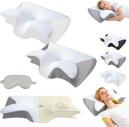 Sleep Apnea Pillow Pillows for Side Sleepers, Ergonomic Pillow, Breathable and Not Stuffy, Made Memory Foam, for Neck Support, for Side, Back, Stomach Sleepers