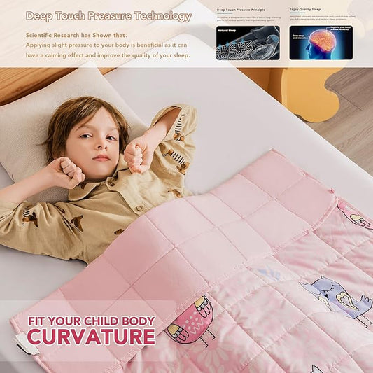 Topcee Weighted Blanket (3 lbs, 36" x 48") Cooling Throw Heavy Blanket for Sleeping Apply to 20-40 lbs, Soft Thick Breathable Blanket with Glass Bead, Easy Care