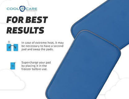 Cooling Pad for Bed - Pressure Activated Gel Provides Instant Relief - Ideal for Fevers, Hot Flashes, Night Sweats