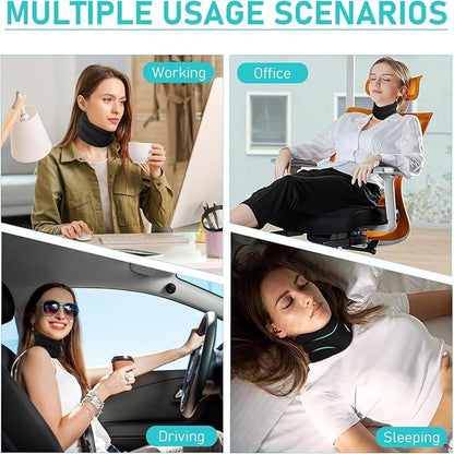 Neck Support-Never Snore Again，Ergonomic Design，Adjustable Soft Foam Neck Brace for Men & Women，Comfortable and Breathable