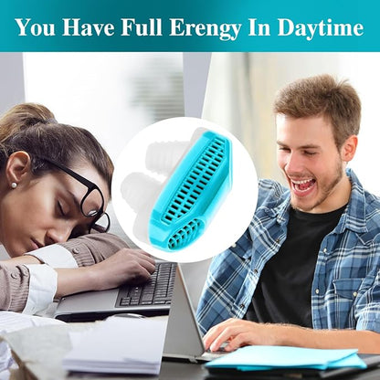 Anti Snoring Devices, Soft and Comfortable Material, Easy to Use&Clean for Women and Men Blue
