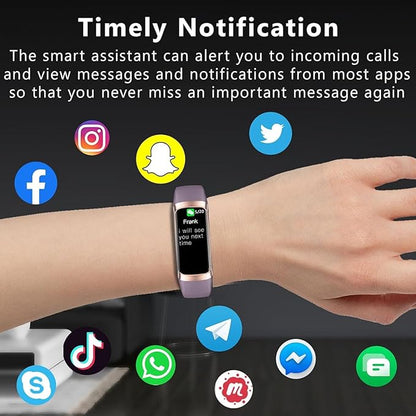 Fitness Tracker with Heart Rate/Blood Oxygen/Sleep Monitor, 20+ Sports Modes Smart Watches for Women/Men, Activity & Step Tracker Smart Watch for Android/iOS Phones