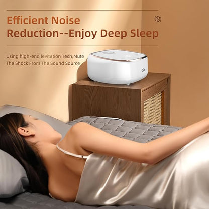 Water Heated Mattress Pad Queen - Wireless Electric Bed Warmer with Quilted Cotton Cover, Fast Heating Water Circulation System & Soft Microfiber Blanket