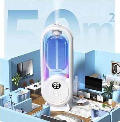 2X Wall Mounted Essential Oil Diffuser Rechargeable Timed Aromatherapy Humidifier Digital Display Air Freshener