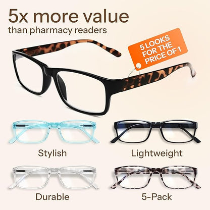 Gaoye Reading Glasses Men/Women, Eyeglasses, Blue Light Readers for Men/Women, Computer Eye Glasses, Cheaters