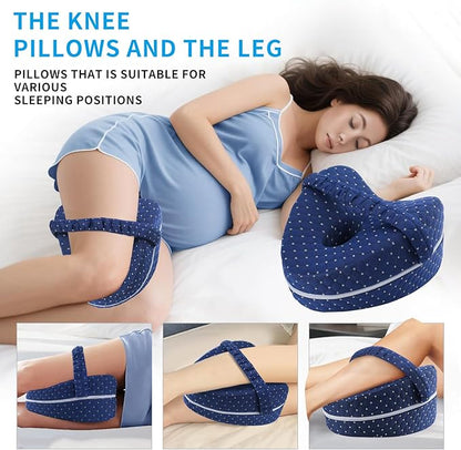 Leg Pillow, Knee Pillow for Side Sleepers, Leg Pillows for Sleeping, Knee Cushion for Sleeping,Suitable for Relieving Leg, Back, Knee Pain