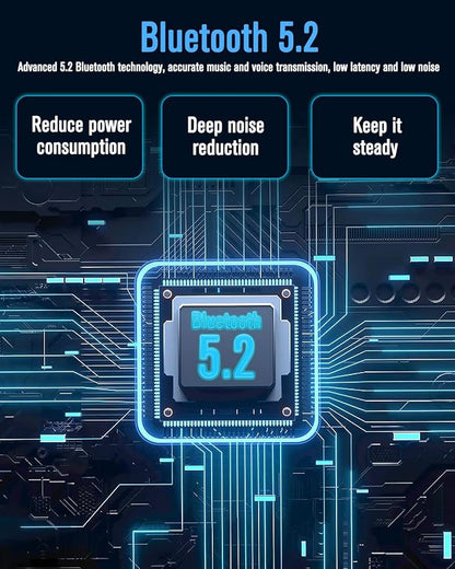 MUSICOZY Bluetooth 5.4 Module for Sleep Headphones, Wireless Control & Speakers with LHDC, LDAC, Hi-Res Audio, Charging Cable Included
