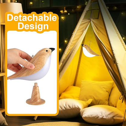 2Pack Cute Bird Table Lamp, Touch Control/Dimmable Brightness/3 Color Temperature/Cordless Desk Lamp Bedside Lamps for Nightstand, Bedroom, Small Space, Decoration