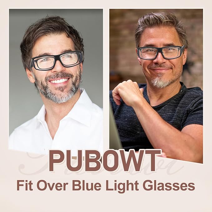 Fit Over Glasses Blue Light Blocking and Night Vision Driving Glasses for Men Women Wrap Around Goggles Eyewear PT2006