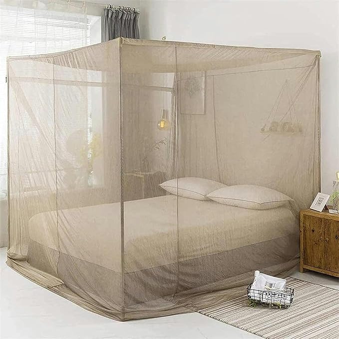 AMNOOL Silver Fiber Anti Radiation Bed Canopy,Breathable EMF Shielding Mesh Canopy Radiation Shielding Rate 99.99% for WiFi Router Guard,120220220cm