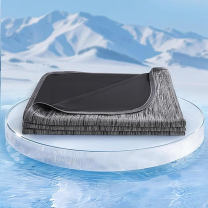 Marchpower Cooling Blanket for Hot Sleepers, Arc-Chill Cooling Blanket for Kids Double-Sided Cooling, Japanese Cooling Fiber Absorbs Body Heat, Lightweight Soft Cold Blankets for Sleeping Summer