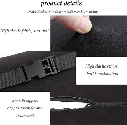 Car Headrest & Lumbar Support Cushion For Subaru XV/Subaru Crosstrek (GT) 2.Gen 2018-2024, Ergonomic Memory Foam Head Rest and Lumbar Pillow Set Breathable Comfortable for Neck Back Pain Relief