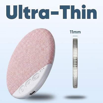 2026 New Sleep Pillow Speaker, Bluetooth Pillow Speaker, Ultra-Thin Stereo Bass with Timer and White Noise Sleep Aid Function, Sleep Headphones for Adult (Pink)