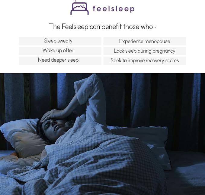 HuBDIC Feelsleep Electric Water Cooling and Heating Mattress Topper, Smart App Controlled Bed Temperature System 65–115°F, Cool Sleep Pad for Hot Sleepers & Night Sweats, 57" x 76" (Queen Size)
