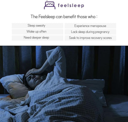 HuBDIC Feelsleep Electric Water Cooling and Heating Mattress Topper, Smart App Controlled Bed Temperature System 65–115°F, Cool Sleep Pad for Hot Sleepers & Night Sweats, 57" x 76" (Queen Size)