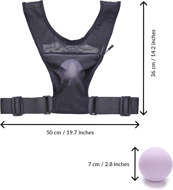 Anti Snoring Device | Positional Sleep Apnea Device | Side Sleep Trainer to Stop Snore | Includes Ball to Prevent Back Sleeping | Positional Therapy for Snoring Relief | Adjustable, Lightweight Vest