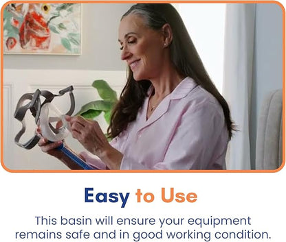 Wash Basin - Dedicated Washing Basin for Device Hoses and Accessories, Offers Complete Cleaning Control, Prevents Cross Contamination, Easy to Use