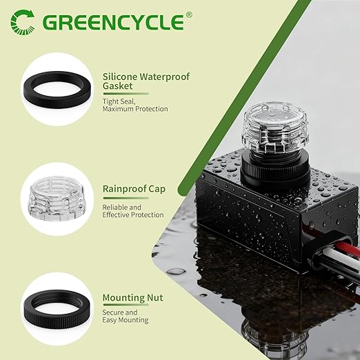 Dusk to Dawn Sensor,Greencycle IP65 Photoelectric Switch for Outdoor Pole Light for Outdoor Lighting 120-277V, Photo Cell Automatic On/Off, Waterproof, Energy Saving,UL Listed,2PK
