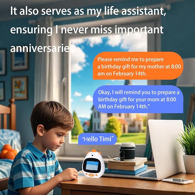 AI Voice-Controlled Smart Kids Alarm Clock, Sleep Trainer, ok to Wake Clock, Kids Clocks for Kids bedrooms, White Noise Sound Machine Timer Cool Stuff Robot Toys for Boys and Girls