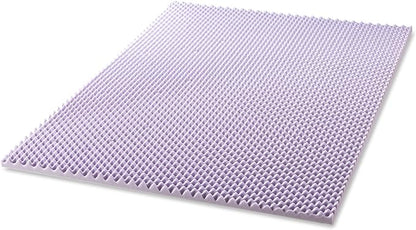 Best Price Mattress 1.5 Inch Egg Crate Memory Foam Mattress Topper with Soothing Lavender Infusion, CertiPUR-US Certified, Dorm Essentials, Full