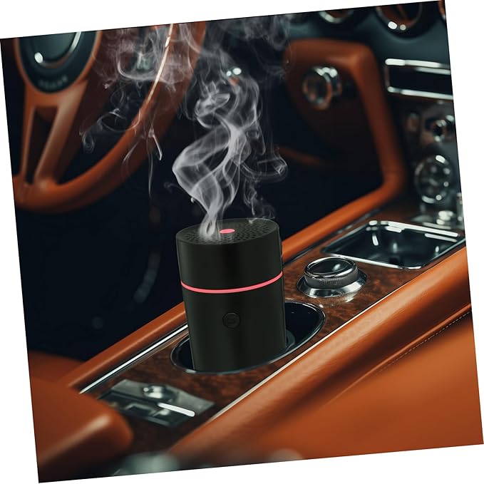 PartyKindom Portable Usb Diffuser Car Humidifier for Essential Oils Compact Black Design for Home Office Travel Improves Air Quality Relieves Dry Skin