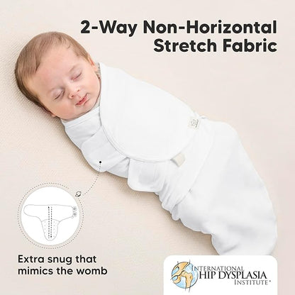 3-Pack Organic Baby Swaddle Sleep Sacks - Swaddles for Newborns, Infant 0-3 Months, Baby Girls, Boys, Soft & Snug Newborn Sleep Sack, Nursery Swaddling Blankets (Candy, OS)