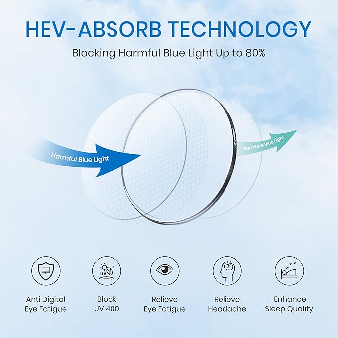 Cyxus Blue Light Glasses for Woman, Fashion Computer Glasses on Office Reduce Eye Strain Anti Migraine for Working Reading