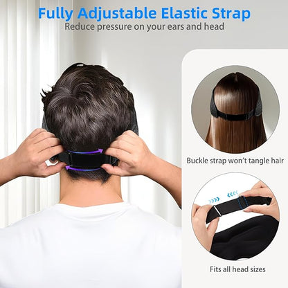 Sleeping Eye Mask with Headphones, Wireless Bluetooth 5.4 Sleep Mask for Men Women, Sleeping Headphones for Side Sleepers, Cool Gadgets Gifts