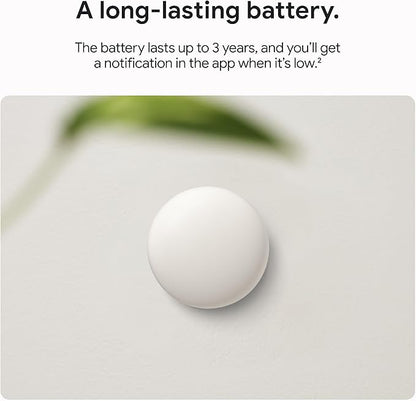 Google Nest Temperature Sensor (2nd Gen) - Room Comfort Sensor with Scheduling - Works with The Nest Learning Thermostat (3rd and 4th Gen) and Nest Thermostat E - Porcelain, White