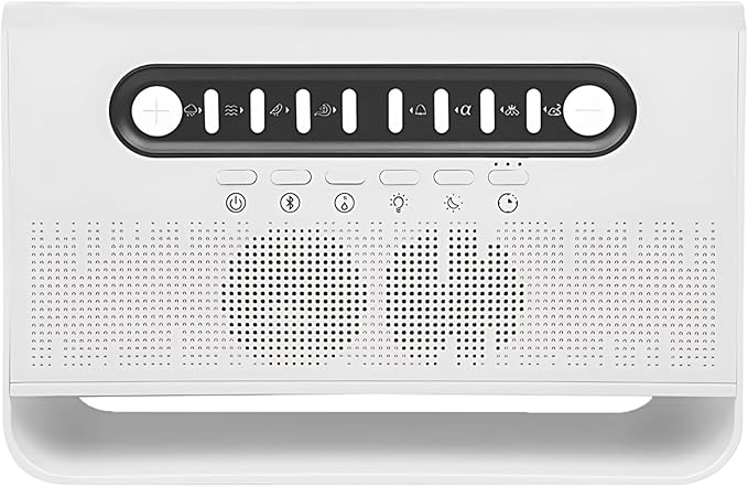 Wireless Speaker Essential Oil Diffuser with 7 Colors, White Noise Humidifier for Aromatherapy, 7.9 X 3.5 X 5.1 in, Ideal Gift