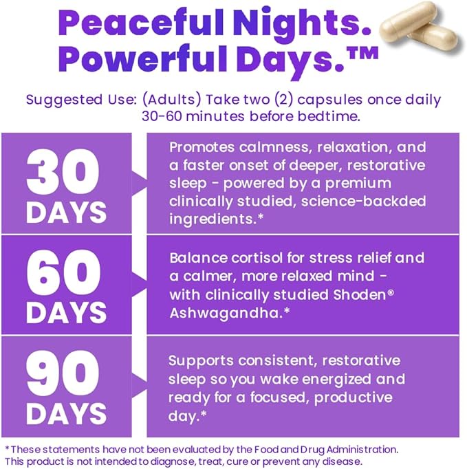 DormiOn™ Sleep + Restore Melatonin-Free Sleep Aid with Clinically-Proven Shoden® Ashwagandha, PharmaGABA®, Sleeproot® Valerian Root, L-Theanine, Mg., BioPerine® and 4 other Herbs. No grogginess.