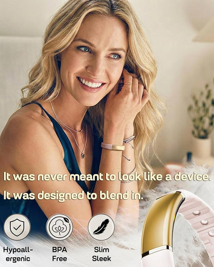FITVII Ultra Slim Fitness Tracker Wristband, Health and Fitness Wearable with 24/7 Heart Rate, Blood Pressure and HRV Sleep Monitor, Subscription Free Activity Tracker for Android & iPhone