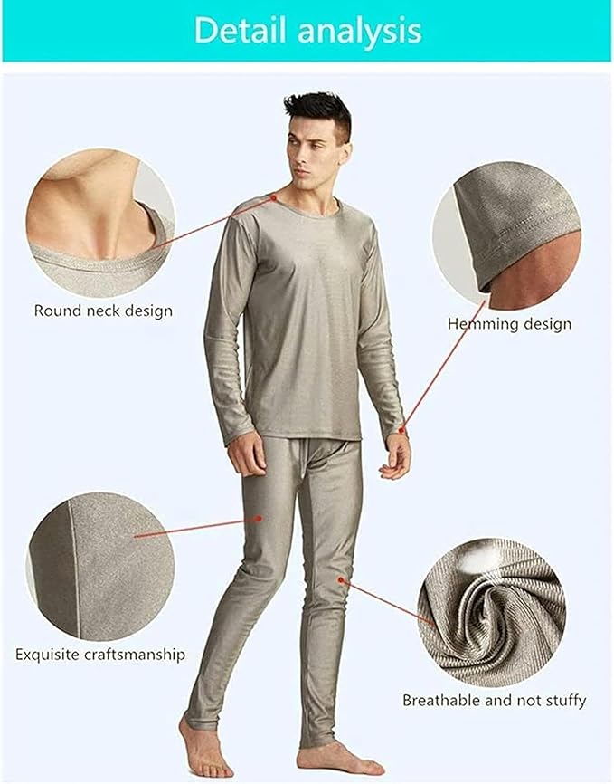 Protection Against Cleaning Radiation Put Long Underwear Protection Against Electromagnetic Radiation Shielding EMF in Silver Fiber, One Follows*1