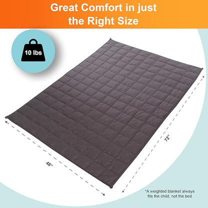 Super Soft Weighted Blanket for Kids with Removable Cover - Children Heavy Blanket for Girls - Kids Weighted Blankets