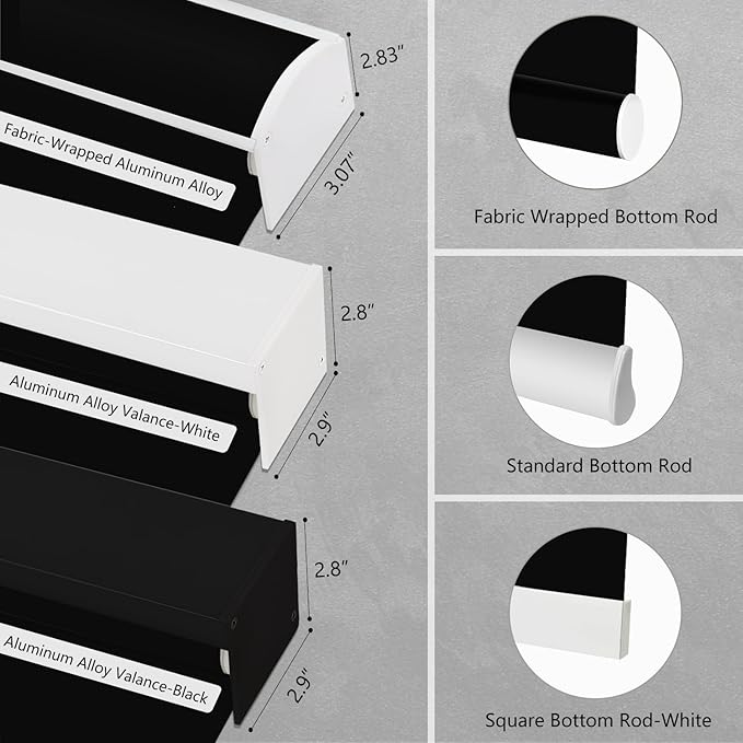 Aprilsmart Motorized Blinds with Remote,Compatible with Apple HomeKit Alexa Google Home- Voice and app Control,Motorized Roller Shades 100% Blackout Custom Size(Vinyl Black-14)