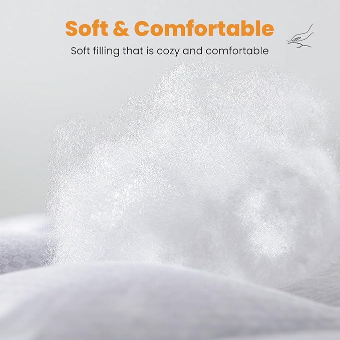 MATBEBY King Size Mattress Pad - Cooling Breathable Mattress Topper, Quilted Fitted Mattress Protector, Pillow Top Mattress Cover with 8-21" Deep Pocket, Soft, Machine Washable, White, 78x80 Inches