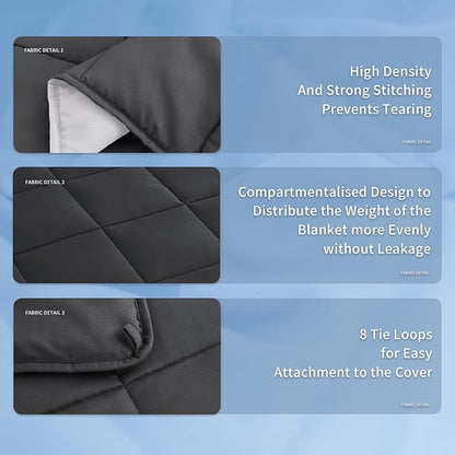 Topcee Weighted Blanket (20lbs 80"x87" King Size) Soft Cooling Heavy Blanket Sleeping, Apply to 190-210 lbs Body, Thick Breathable Blanket with Glass Bead, Easy Care