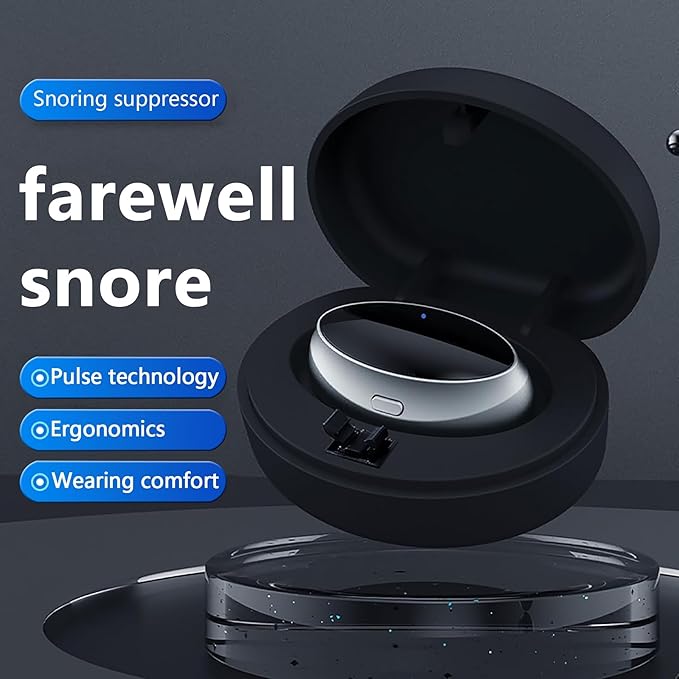 Anti-Snoring Aid - Portable 3-Speed Adjustable Device for Better Sleep, Comfortable & Easy to Use (Black)