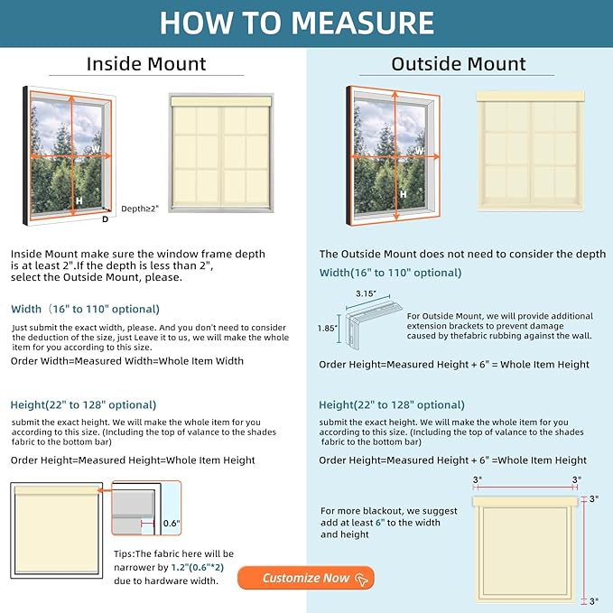 SmartWings Motorized Roller Shades Work with Homekit, Alexa Google, 100% Blackout Smart Blinds for Windows, Cordless Remote Control Window Shades, Essential Cream, Customized Size