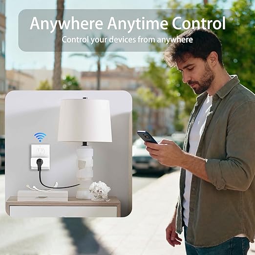 Pro Series Energy Monitoring Smart Plug Mini 15A, Smart Home Wi-Fi Outlet Works with Alexa, Google Home, No Hub Required, FCC & ETL Certified, 2.4G WiFi Only, 1-Pack