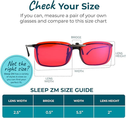 100% Clip On Blue Light Blocking Glasses - Better Sleep Anti Eye Strain Protection - Computer Gaming Women Men